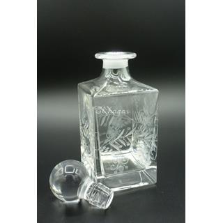 Botella licorera de cristal tallado - Imagen 2