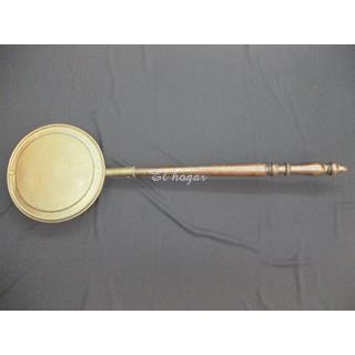 Calienta-camas de cobre y mango de madera - Imagen 2