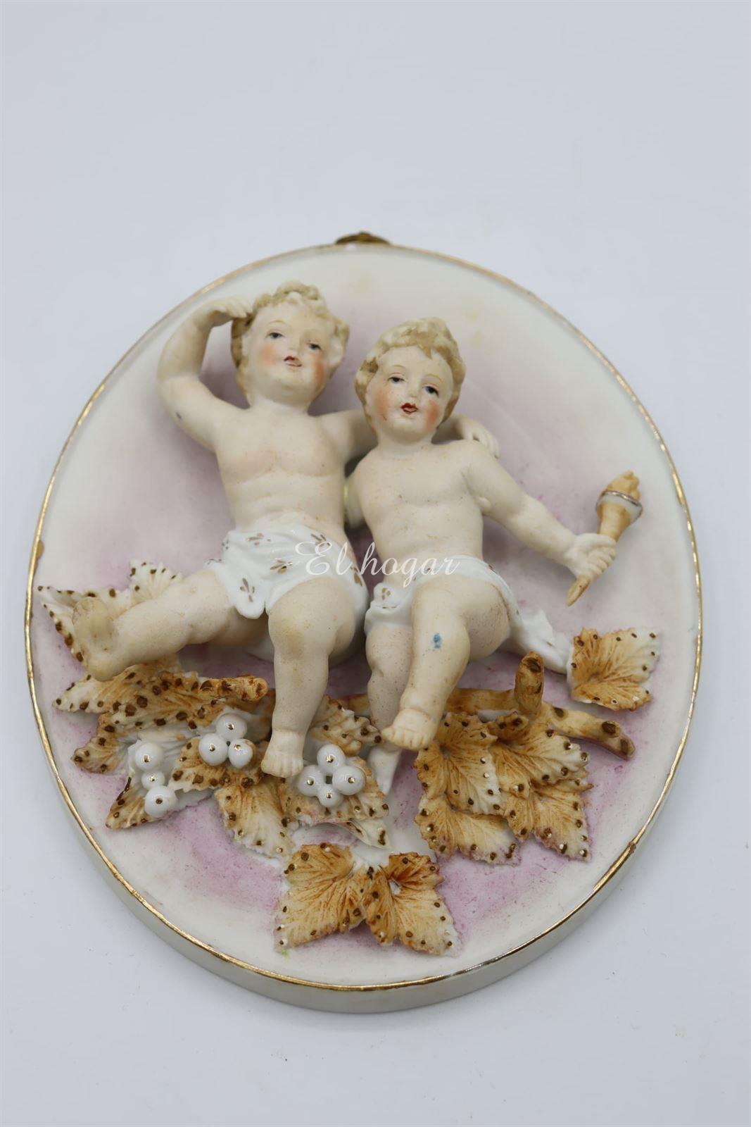 Placa de porcelana de biscuit - Imagen 1